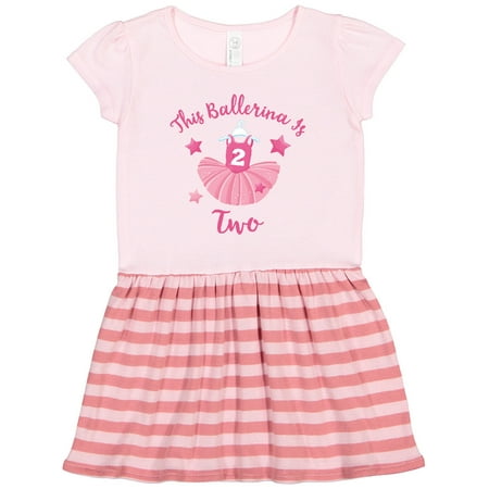 

Inktastic Ballerina 2nd Birthday Gift Toddler Girl Dress