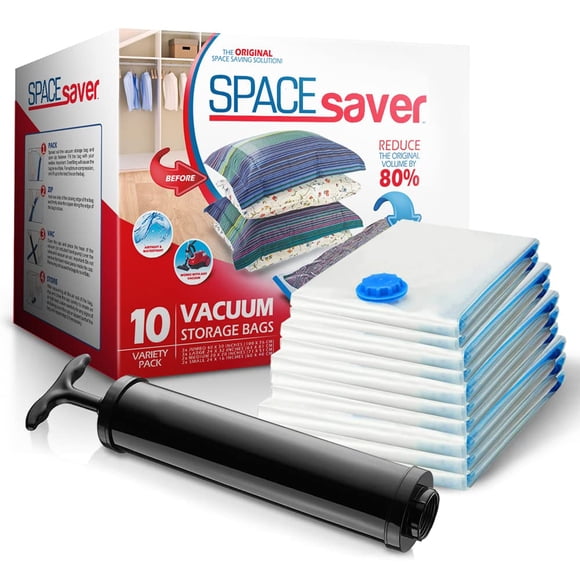 Bolsas de almacenamiento al vacío Spacesaver, paquete de 10 unidades para edredones y más