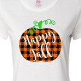 thumbnail image 4 of Inktastic Happy Fall Plaid Pumpkin Women's T-Shirt, 4 of 5