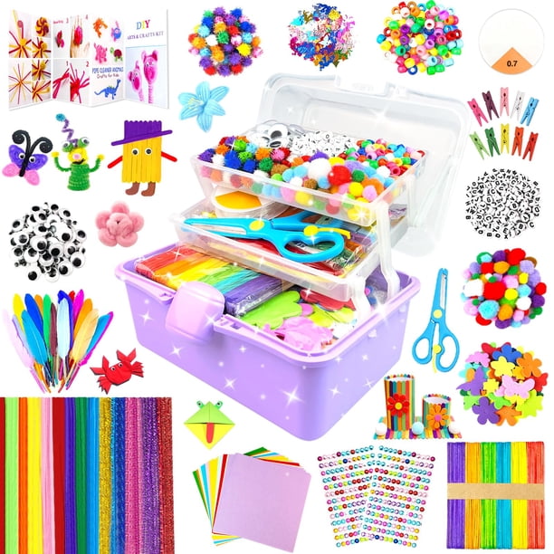 Kit de manualidades BNUZEIYI 3000, suministros de manualidades para niños