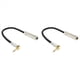 thumbnail image 1 of 2X 6.35 Estereo Hembra A 3.5 Macho Cable de Extension de Audio de Microfono de Alta Fidelidad Estereo de Jack Enchufe Cable de de Audio en Angulo de 90 Grados Corto, 1 of 5
