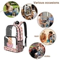 thumbnail image 5 of SEANATIVE Kids Clear Backpack Elementary School Transparent Bookbag See Through Daypack PVC Heavy Duty Clear Bag Children School Accessory, Capybara Strawberry Cherry Blossom Pink, 5 of 7