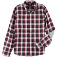thumbnail image 1 of Jack Spade - Camisa con botones para hombre, diseño de vichy multicolor, rojo, extragrande, 1 of 1