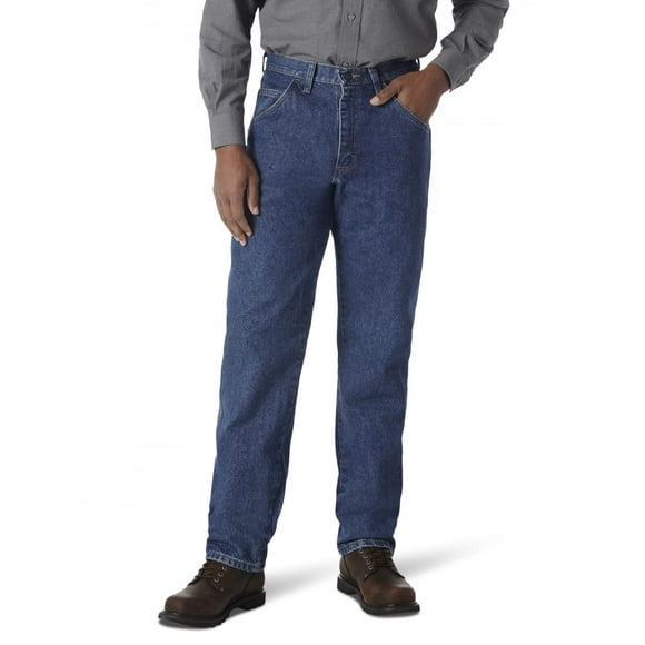 Wrangler pour Hommes Riggs Workwear Jean Coupe Décontractée, Décoloration Moyenne, 40x30