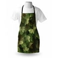 thumbnail image 3 of Camo Apron Frosted Glass Effect Hexagonal Abstract Being Invisible Woodland Print, Unisex Kitchen Bib Apron with Adjustable Neck for Cooking Baking Gardening, Green Pale Green and Brown, by Ambesonne, 3 of 3