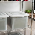 thumbnail image 5 of IRIS USA Plastic File Boxes With Lids for Letter/Legal File, Clear 35 Qt. 1 Pack, 5 of 5