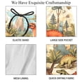 thumbnail image 4 of luoweisi Men's Beach Shorts Quick Dry Swim Trunks with Mesh Lining Cartoon Dinosaur M, 4 of 5