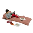 thumbnail image 3 of East Floor Pillow Lounger Cover, Big Circles and Squares Curvy Lines Starry Tile Symmetrical Traditional Design, Nap Mat Printed Fabric Case for 5 Pillows, 88" x 27", Scarlet Lavender, by Ambesonne, 3 of 5