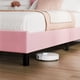 thumbnail image 5 of Yeshouse Marco de cama con cabecera ajustable, moderno marco de cama doble tapizado en lino con plataforma y soporte de listones de madera, no necesita somier, 5 of 6