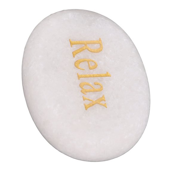 Inspirational Marble Stone Engraved, Elegant Encouragement Present Amulets Gift for Prayer Friends and Family Religious Home Decor