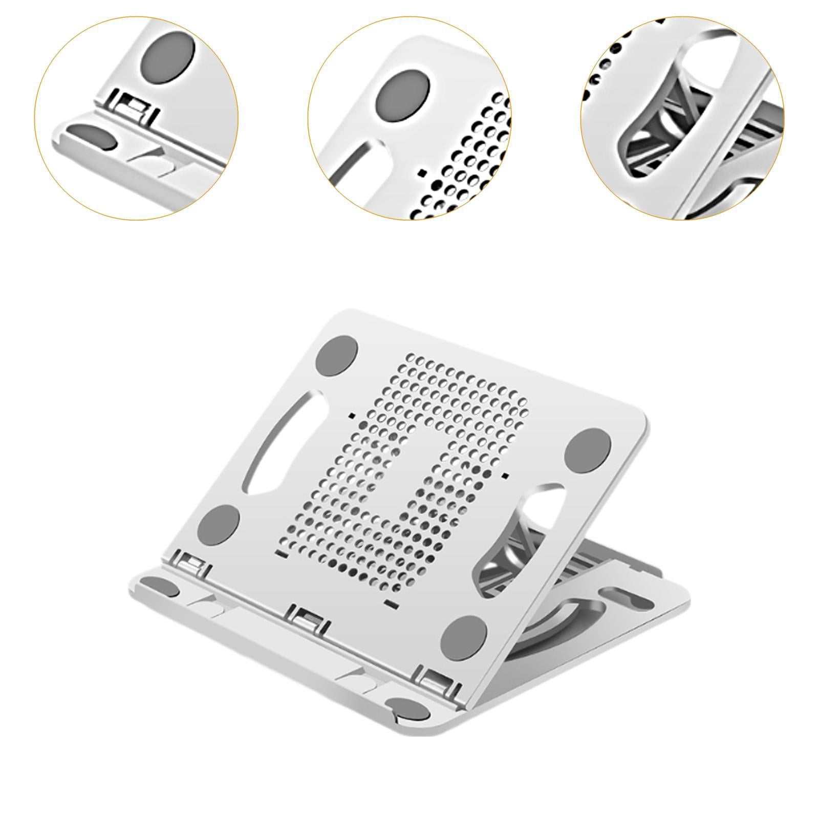 JWQFBC Laptop Stand Base Lightweight Folding Nonslip Portable Support Notebook Computer White