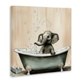 thumbnail image 4 of Baby Elephant Bubble Bath Canvas Wall Art, design by Sasha, 4 of 8