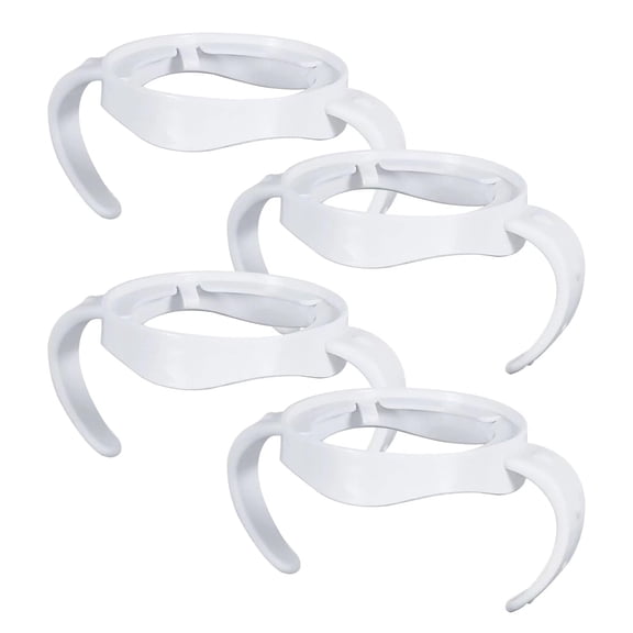 XIRQI 4 Pack Compatible Baby Bottle Handles for Natural Baby Bottles,Baby Bottle Holder Bottle Holder-White