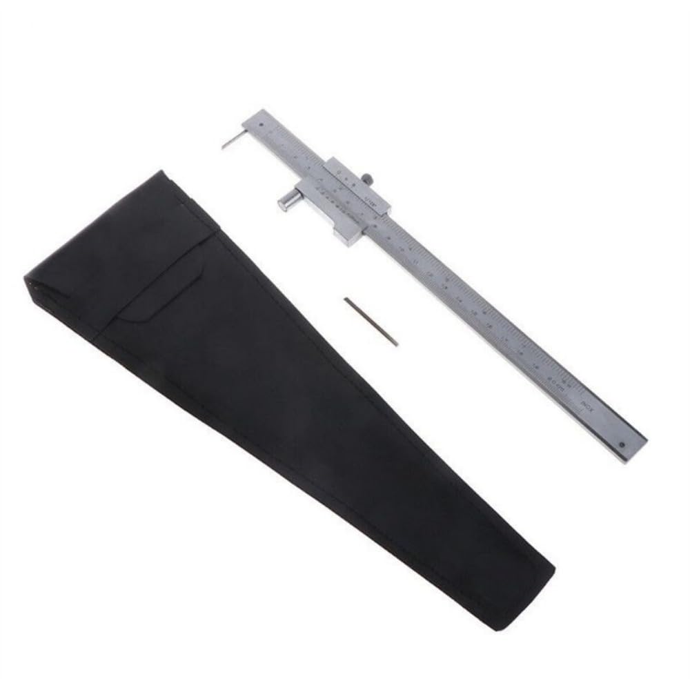Vernier Caliper 0-7.8 Inch Stainless Steel Parallel Marking Vernier Caliper With 2 Needles, Clear Scale, Polished Marking Gauge Measuring Tool marking vernier caliper 0-200