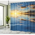thumbnail image 4 of Ambesonne Mystic Shower Curtain, Tropical Vivid Scenery, 69"Wx70"L, Yellow Blue, 4 of 4