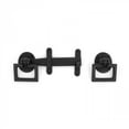 thumbnail image 2 of Renovators Supply Black Iron Gate Latch 9.4 in Door Latch Oval Base Plate w/Screws, 2 of 6