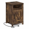 thumbnail image 5 of Furinno FARMHOUSE Night Stand w/ Charging USB & Outlets Bedside Table Amber Pine, 5 of 6
