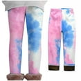 thumbnail image 2 of Fouhkni Baby Girls Clothes Fall Winter Printed Fleece Lined Leggings Kids Thick Thermal Comfy Tights, 2 of 8