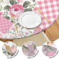 thumbnail image 4 of Pioneer Flower Floral Print Pattern Round Fitted Tablecloth with Elastic Edge,Dining Table Cover Waterproof,Outdoor Round Tablecloth for Camping,Dining,Indoor and Outdoor, 4 of 7