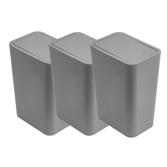 Lksixu Covered Press Garbage Bin Home Living Room Office Flip Cover Crevice Toilet Bathroom Ring Storage Bins Organizers and Storage