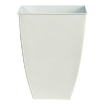 Nearly Natural 15in. Square Tin Planter, White
