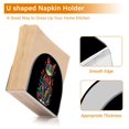 thumbnail image 5 of Yayeee Napkin Holder for Table Kitchen Paper Tissue Organization, Black Floral Cat, 5 of 8