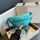 thumbnail image 5 of Bolso de pecho para mujer, riñonera de lona a la moda, riñonera, bolsas de viaje al aire libre (azul), 5 of 8