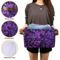 thumbnail image 7 of Coolnut Spring Lilac Purple Floral Large Storage Basket, Foldable Storage Basket, Waterproof Coating Storage Box with Handle Toy Storage Bag, for Home School & Office, 2PCS Home Decor, 7 of 7