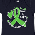 thumbnail image 4 of Inktastic Love and Care Mental Health Awareness Green Ribbon Boys or Girls Baby Bodysuit, 4 of 5