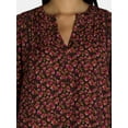 thumbnail image 4 of The Pioneer Woman Embellished Split Neck Blouse, Women’s, Sizes S-3X, 4 of 7
