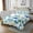 White Blue Teal Green, variant on Erosebridal Sea Animal Seashell Bedspread Sets Twin Size,Sealife Crab Bed Quilt,Underwater World Decor,Breathable,2pcs