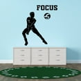thumbnail image 3 of Sports Wall Decals for Girls Bedroom - Female Volleyball player performing Bump Pass Player DIY & Creativity Boy Girl Bedroom Wall Sticker - Size: 18 In x 20 In, 3 of 4