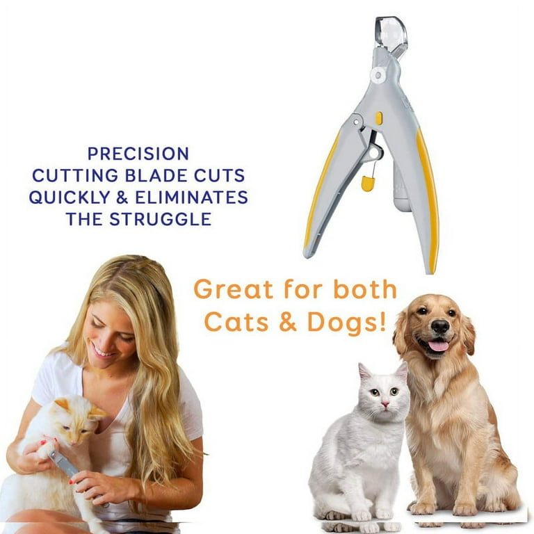 Nail Clippers With Led Light For Dogs Cats, Nail Clippers For Cats Dogs,  With Nail File And Splash-resistant Guard, For Medium And Small Pets Claw  Gro