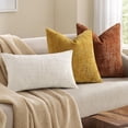 thumbnail image 6 of SUSIELADY Chenille Throw Pillow Covers 18x18 Set of 2, Thick Textured Slubby Couch Pillow Covers, Farmhouse Modern Neutral Decorative Pillow Cases for Sofa, Bed, or Living Room, Rust, 6 of 9
