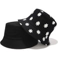 thumbnail image 4 of Flower Reversible Bucket Hat Summer Beach Travel Fisherman Cap Beach Wide Brim Sun Hat for Women Men, 4 of 5