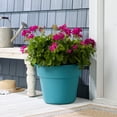 thumbnail image 2 of Mainstays Flint 14" x 18" x 14" Round Teal Thunder Resin Planter, 2 of 6
