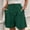 Green, variant on SEMPAI Linen Shorts High Waisted Pleated Lightweight Casual Summer Trendy 2026 Work Trouser Shorts with Pockets