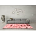 thumbnail image 3 of Ahgly Company Indoor Square Abstract Red Modern Area Rugs, 8' Square, 3 of 4