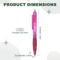 thumbnail image 2 of Uxcell 3Pcs Erasable Gel Pens, 0.5mm Retractable Fine Point Heat Erasable Marking Pen Smooth Writing Fabric Markers for Sewing Drawing Writing Planner, Rose Red Ink, 2 of 7
