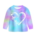 thumbnail image 3 of Pandaie Boys Girls Fashion Outfits Long Sleeve Tie Dye Sets Pullover and Elastic Waist Pants 2 Piece Kid Toddler Sweatshirt Sets Blue,2-3 Years, 3 of 5
