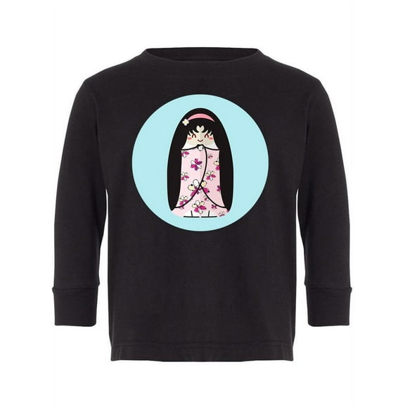 Flower Kokeshi Doll Long Sleeve Toddler -Image by Shutterstock,  3 Toddler