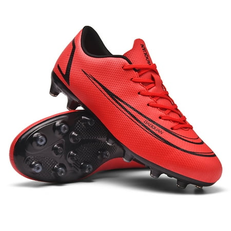 FULORIS Outdoor Men Soccer Cleats Low Top Football Shoes Trainer Sneakers