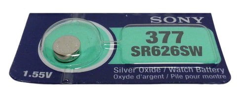 5 x Sony 377 Pile Batterie Blister Mercury Free Silver Oxide SR626SW 1.55V 