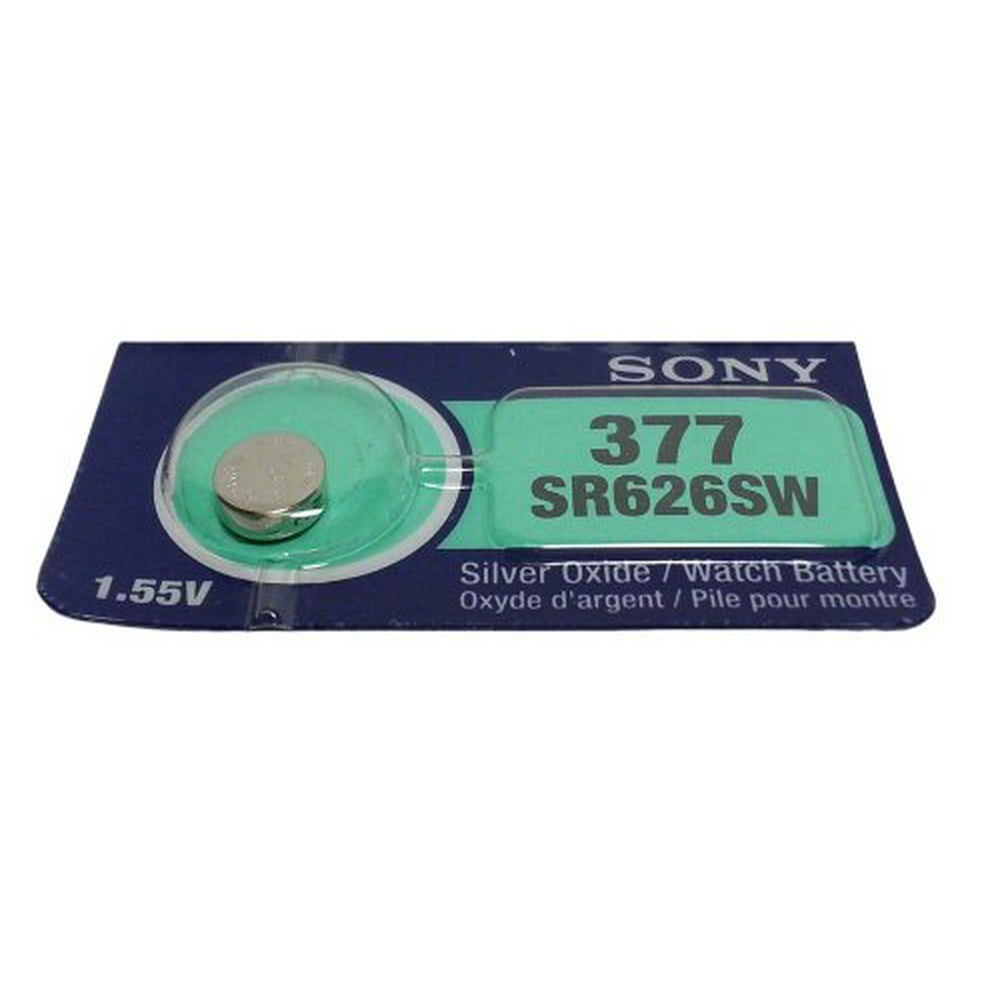 SONY 377 SR626SW Silver Oxide Watch Battery 1.55V 29 mAh Low Drain