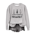 thumbnail image 2 of EGNMCR Chandail en Molleton de Noël Col Rond Imprimé Ample Manches Longues Sans Capuche, 2 of 4