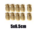 thumbnail image 1 of 10 Unids Ornamento de Cerámica de Color Dorado Adorno Casero 5x6.5cm Soledad Adorno de cerámica de piña, 1 of 10