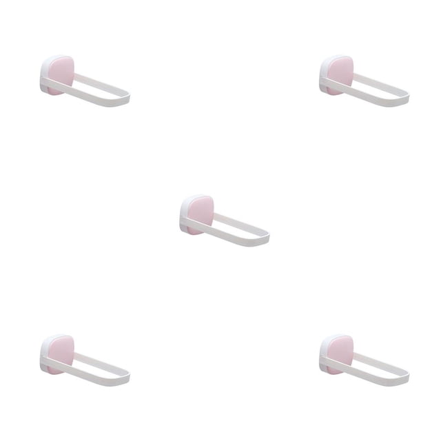 Perchero para ropa Naiovety organizador de almacenamiento plegable montado en la pared rosa y rosa blanco 5piezas