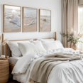 thumbnail image 4 of Beach Wall Art Decor Coastal Wall Art Pictures Ocean Canvas Wall Art Beige Beachy Wall Decor Boho Beach Prints Ocean Painting Coastal Artwork for Bedroom Living Room 12x16 Inch Set of 3, 4 of 5
