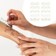 thumbnail image 4 of Unique Bargains 10 Pcs Realistic Temporary Tatto Bronzing Fake Tattoos Gold Tone, 4 of 5