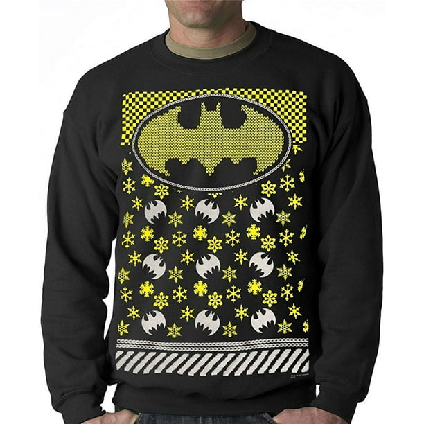 Batman Snowflake Faux Ugly Christmas Sweater 